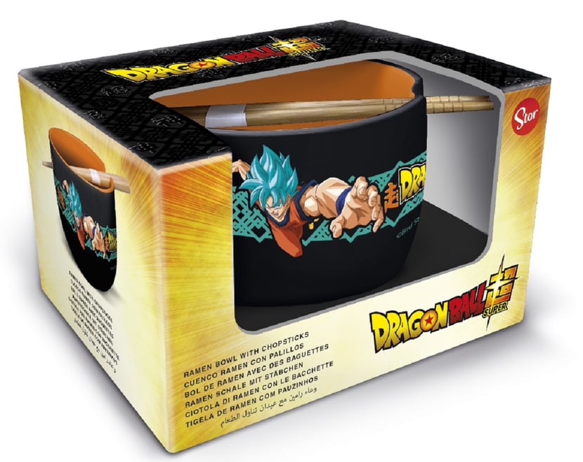Coffret Cadeau Bol à Ramen et Baguettes Super Saiyan Blue Goku et Vegeta - Dragon Ball Super