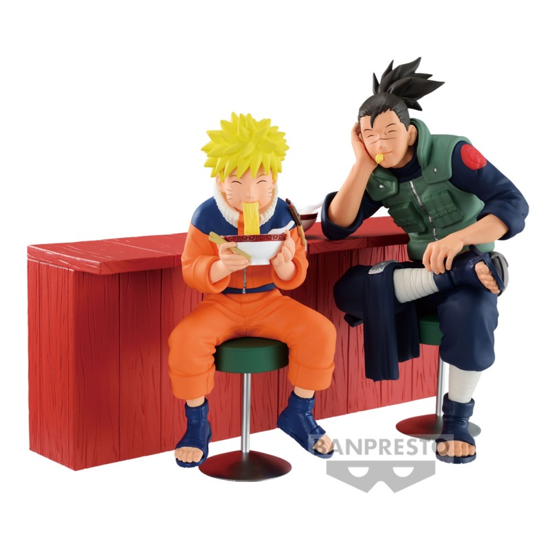 Figurine Iruka et Naruto Uzumaki- Naruto Shippuden - Ichiraku Figure Collection