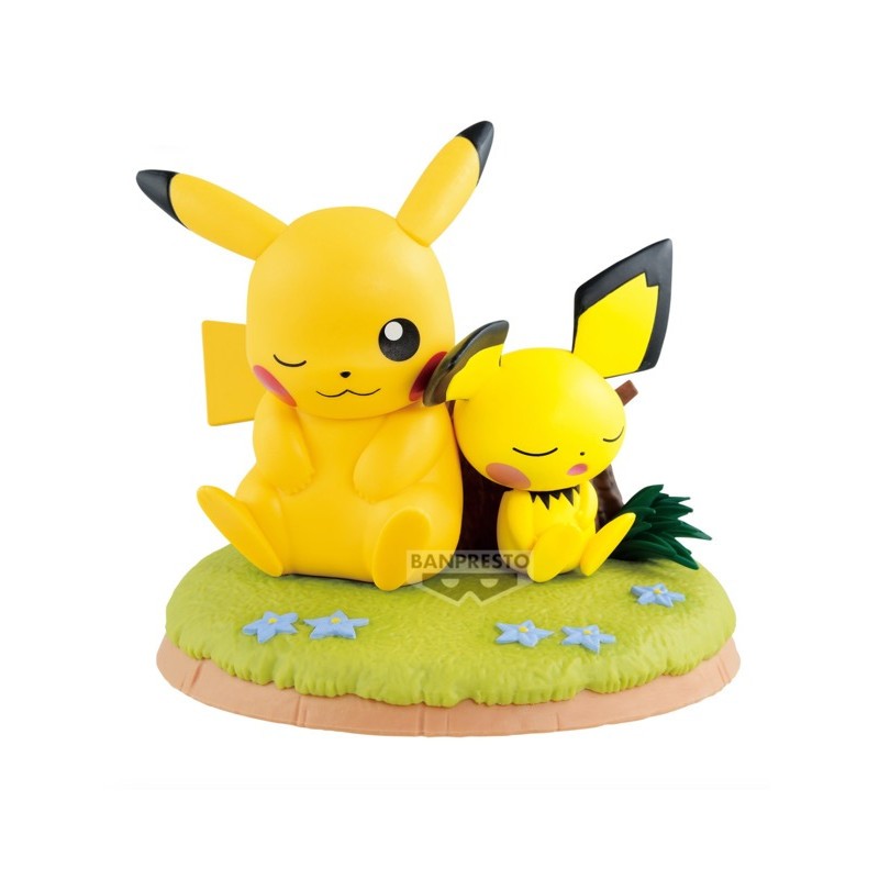 Figurine Pikachu & Pichu - Pokémon - Relaxing Time