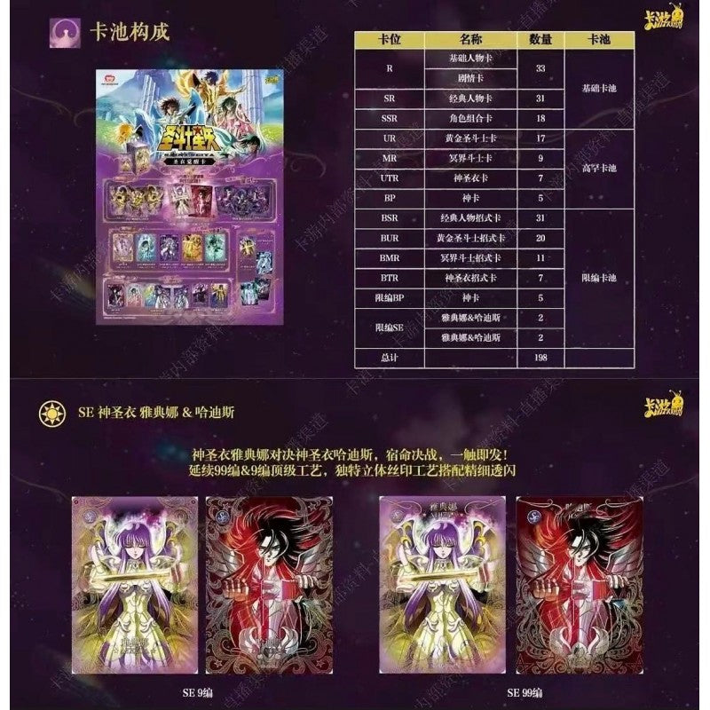 Cartes Kayou Saint Seiya - Série 4