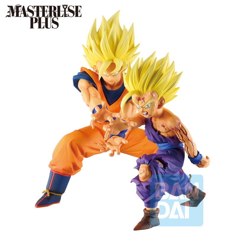 Figurine Super Saiyan Père & Fils Kamehameha (Goku et Gohan) (Battle of Gods) 17cm - Dragon Ball Super - Ichibansho [Sortie le 06/27]