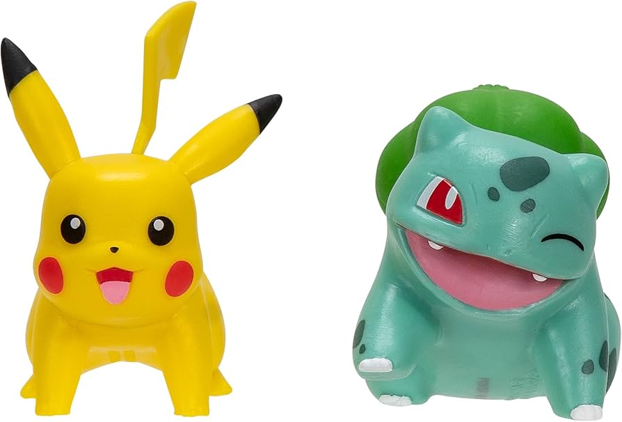 Pack 2 figurines First Partner Set Holiday Bulbizarre #2 et Pikachu #3 - Pokémon - Battle figure