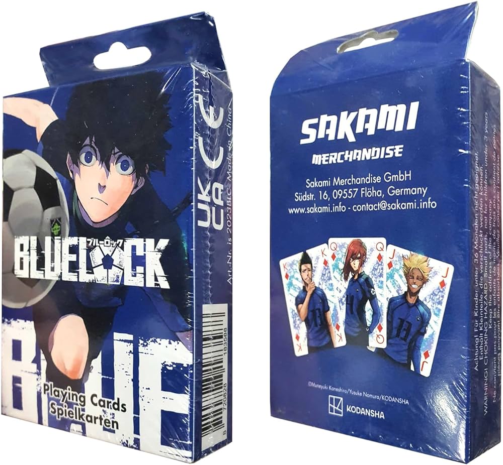 Jeux de cartes à jouer Blue Lock