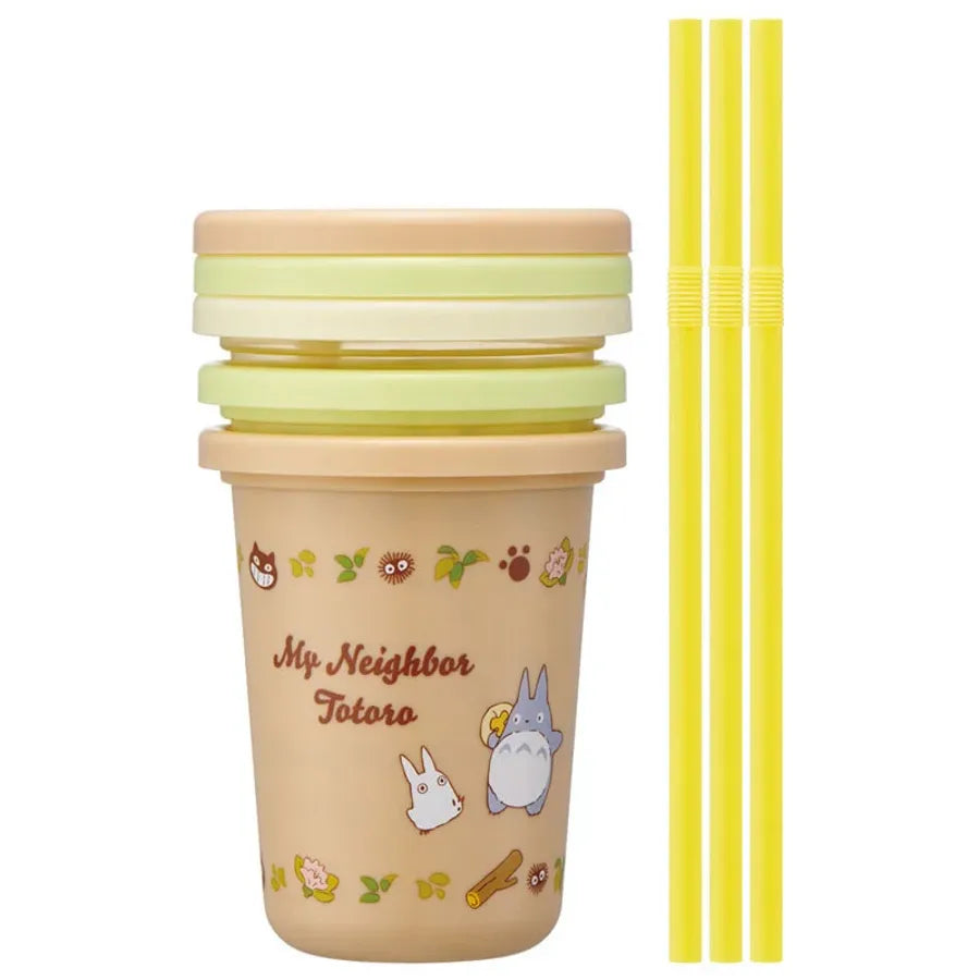 Set de 3 gobelets avec pailles coudées Mon Voisin Totoro (2) - Studio Ghibli - Skater