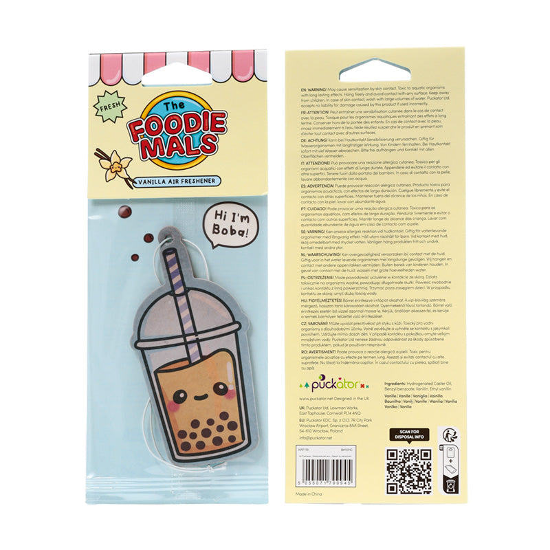 Désodorisant voiture Bubble Tea Vanille