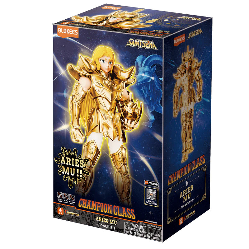 Figurine Maquette Aries Mu - Saint Seiya - Blokees Model Kit Champion Class