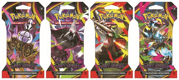 Booster Blister ME05 Nuit Noire FR - Pokémon JCC - Méga Évolution