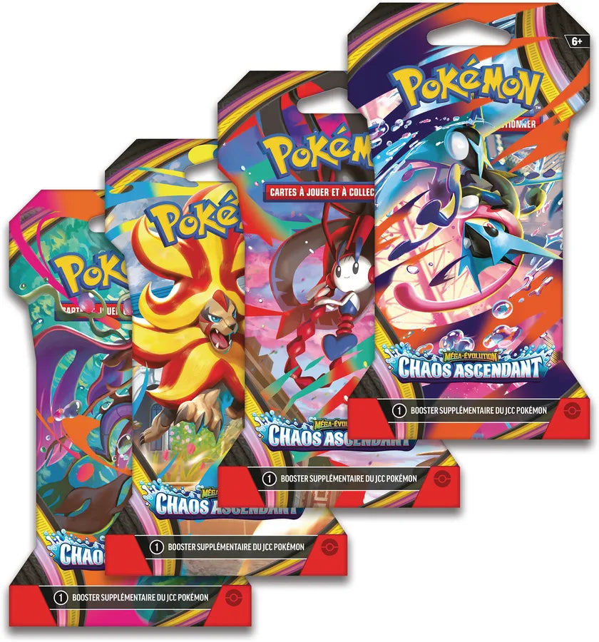 Booster Blister ME04 Chaos Ascendant FR - Pokémon JCC - Méga Évolution