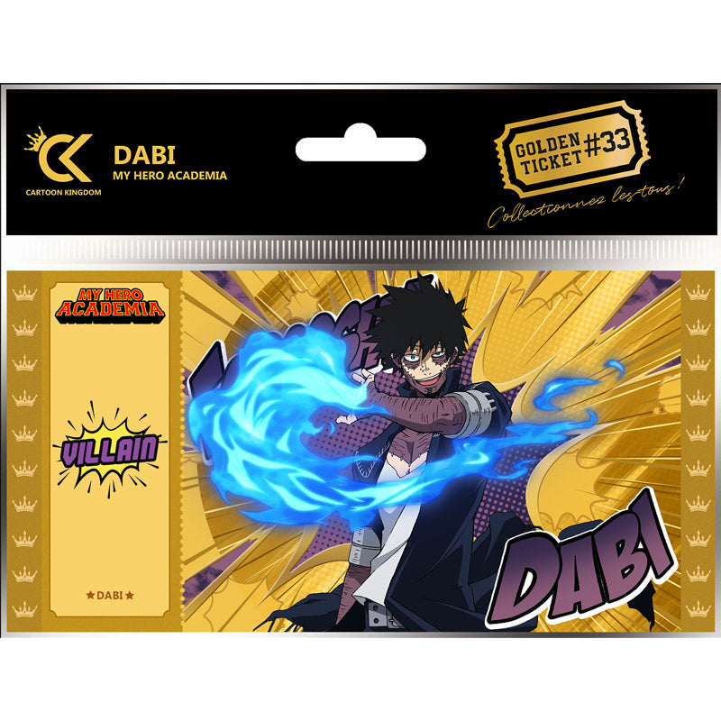 Ticket Dabi #33 - My Hero Academia - Golden Ticket