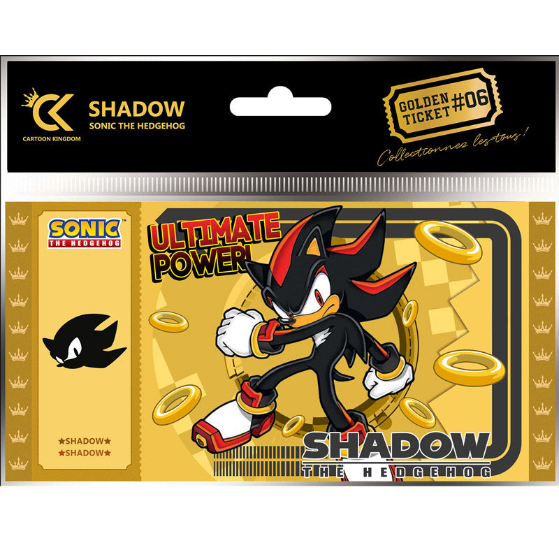 Ticket Shadow #01 - Sonic the Hedgehog - Golden Ticket