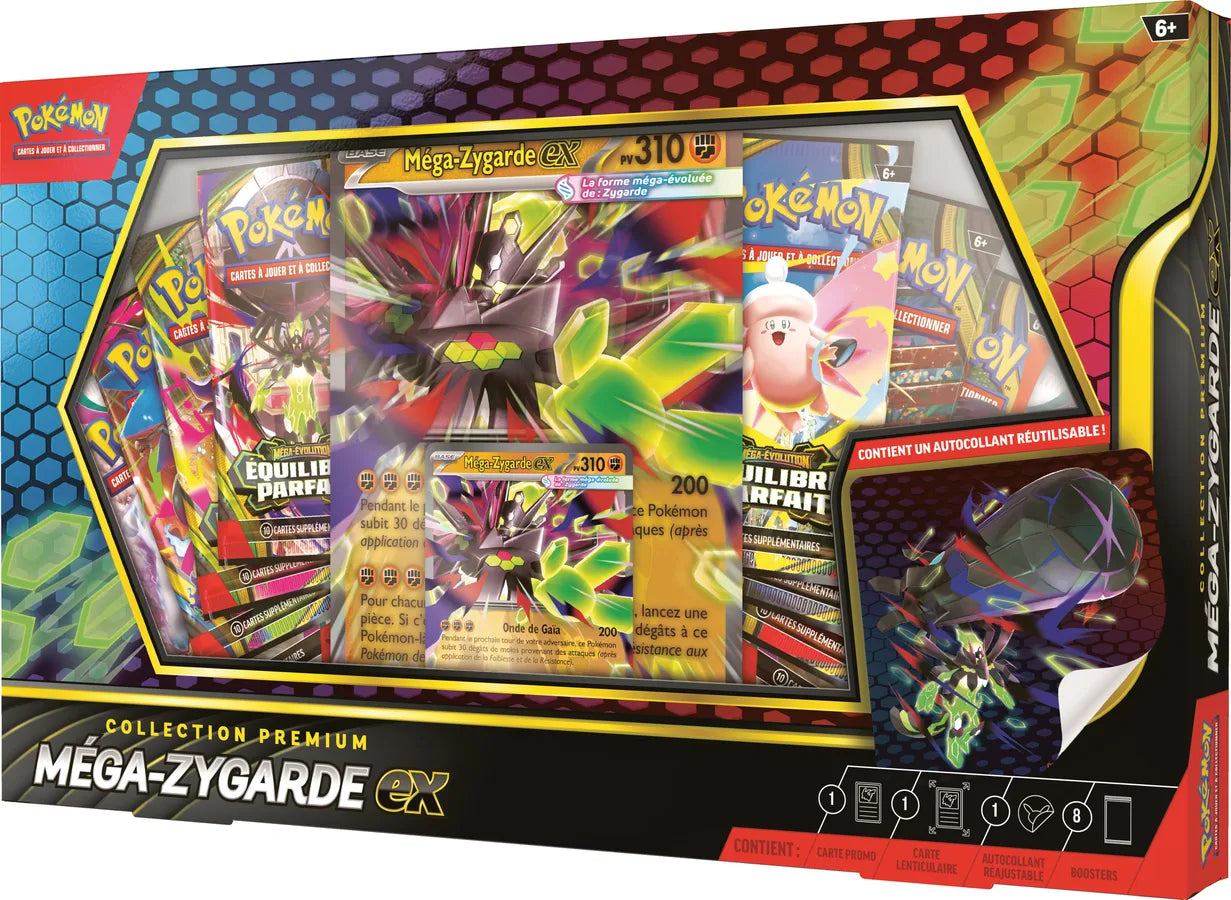 Coffret Collection Premium Méga-Zygarde-ex FR - Pokémon JCC  -  Méga-Évolution