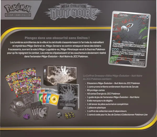 Coffret Dresseur d'Élite (ETB) ME05 Nuit Noire FR - Pokémon JCC - Méga Évolution