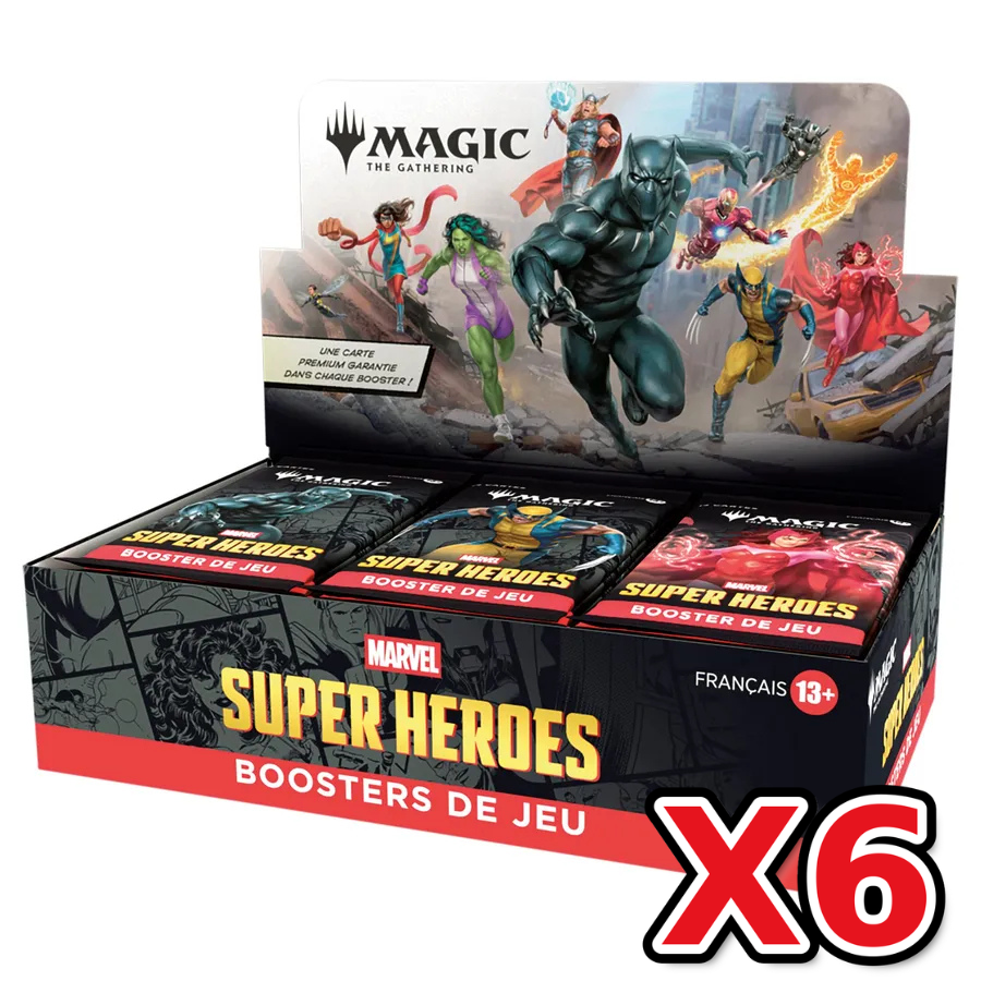 Case 6x Display Super Heroes (30 Boosters) FR - Magic: The Gathering - Wizards of the Coast