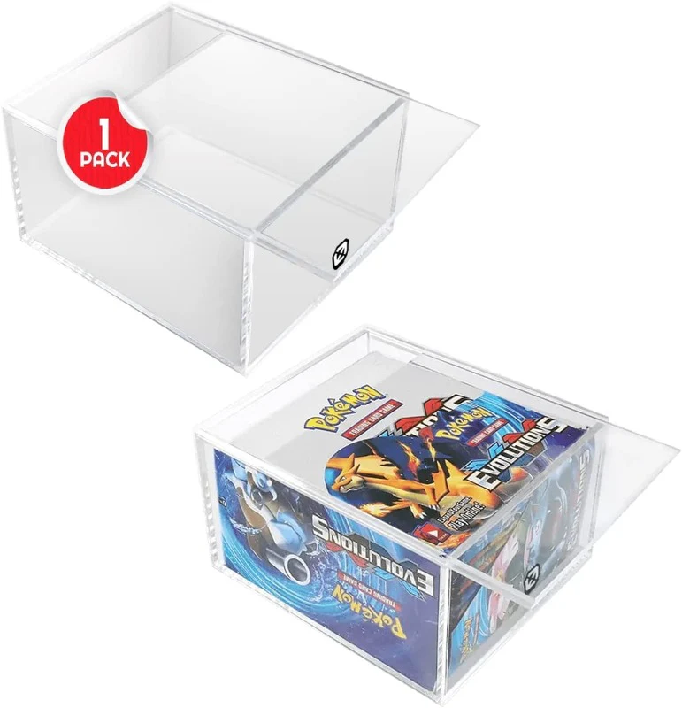 Protection Display Pokémon avec couvercle coulissant anti-UV 4.0MM Mix Card - Evoretro