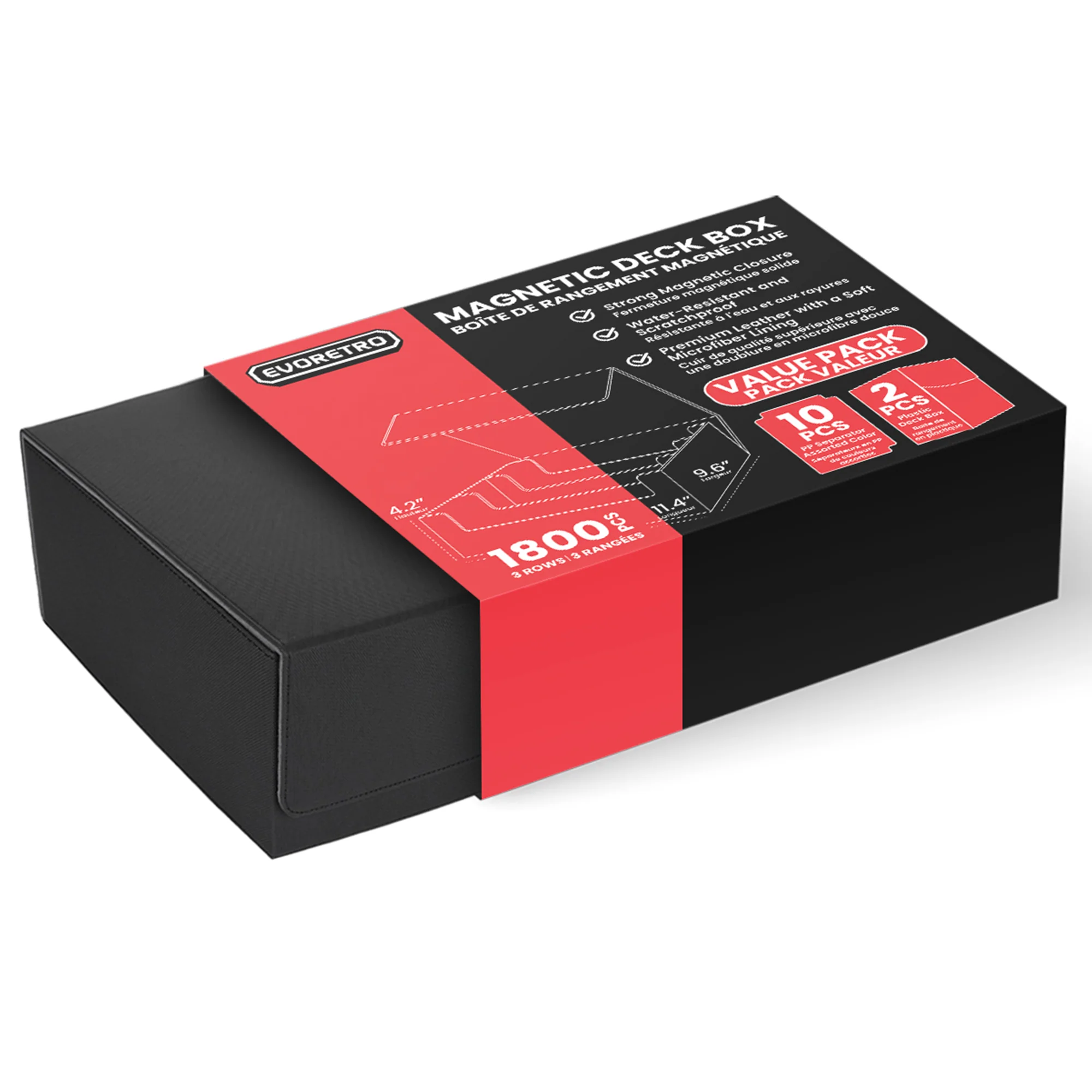 Magnetic card deck Storage holding 1800 Pcs - Evoretro