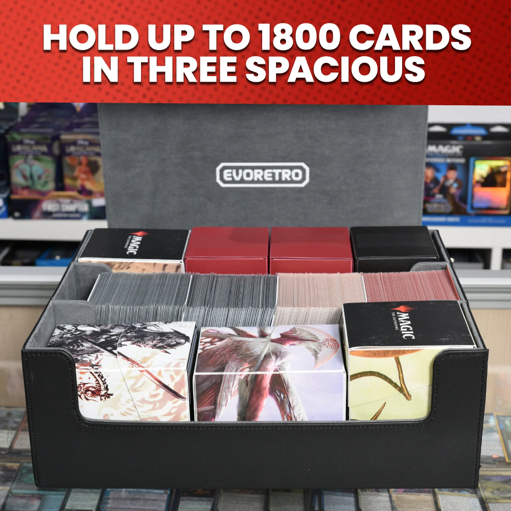 Magnetic card deck Storage holding 1800 Pcs - Evoretro