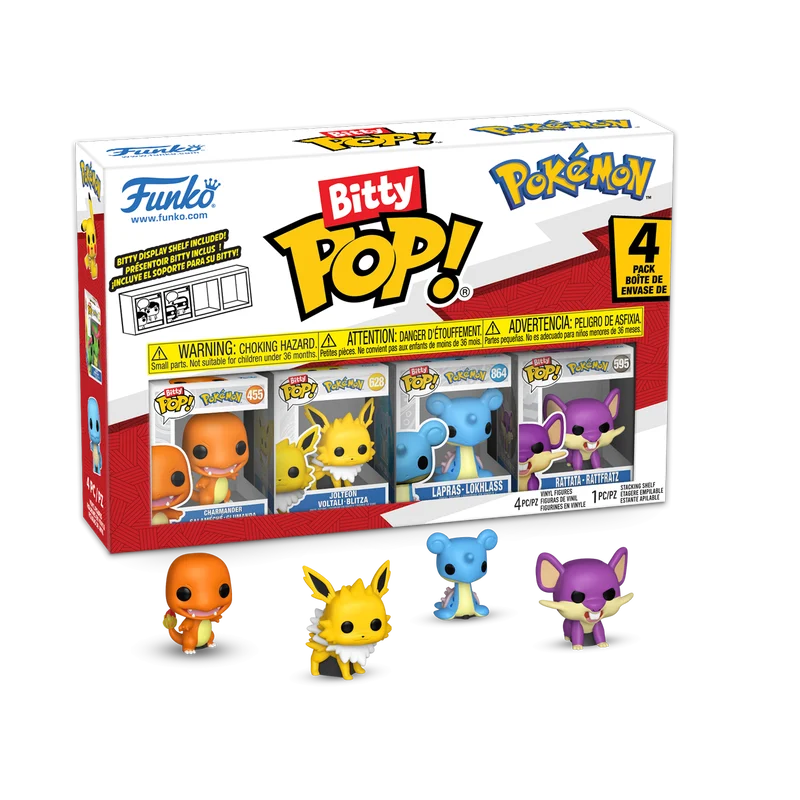 Pack collection Figurines Bitty Pop Series 1,2,3 et 4 - Pokémon - Funko POP!