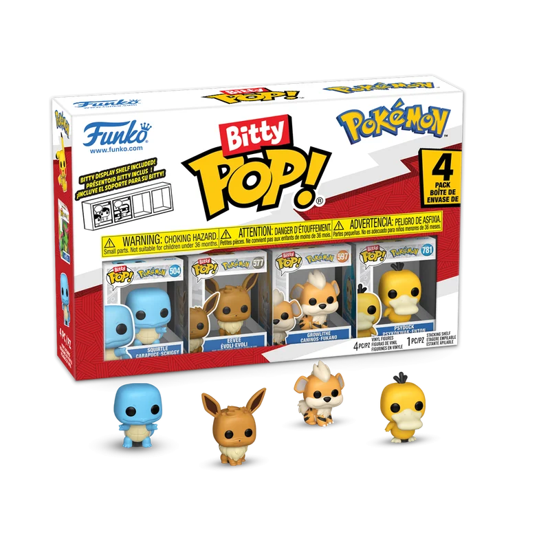 Pack collection Figurines Bitty Pop Series 1,2,3 et 4 - Pokémon - Funko POP!