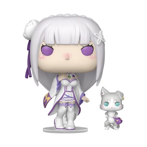 Pop Emilia avec Puck (2112) - Re: Zero Starting Life in Another World - Funko POP! Animation