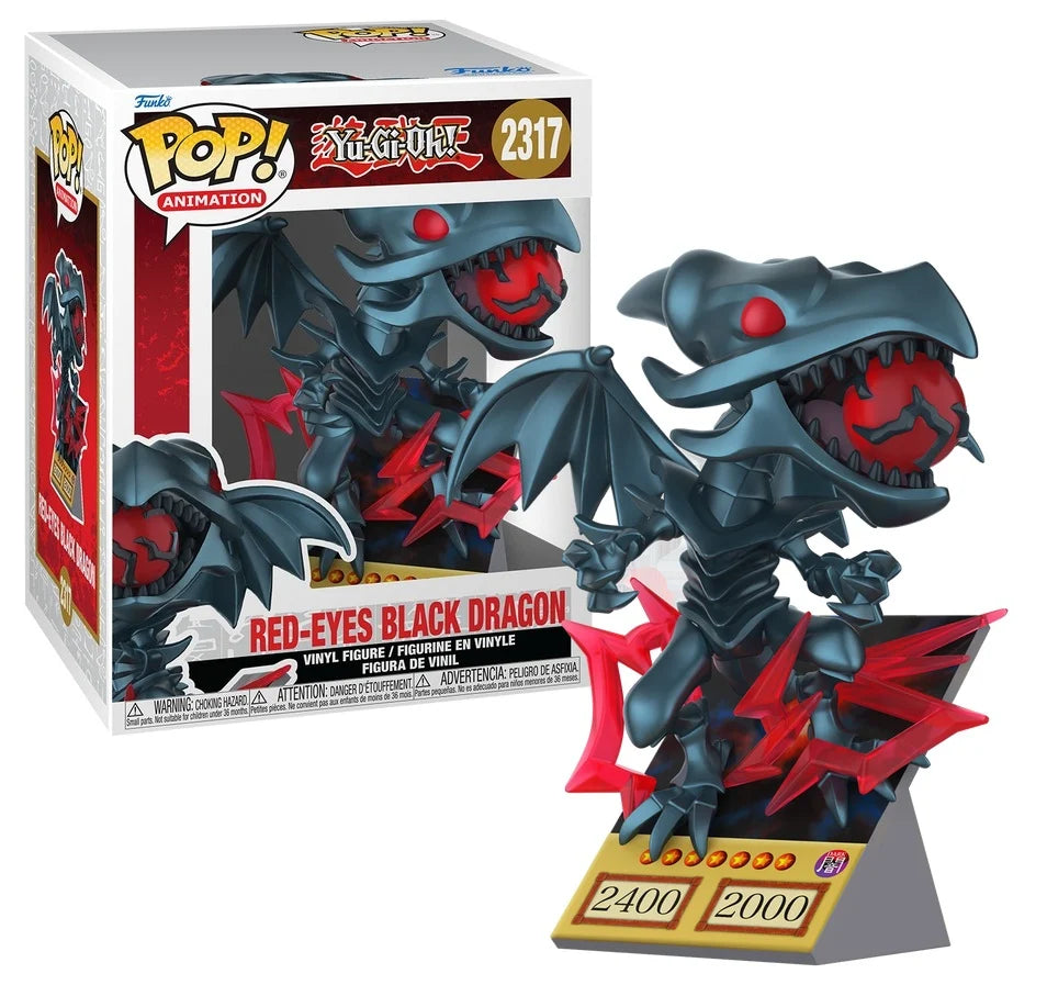 Pop Dragon noir aux yeux rouges (Carte) (2317) - Yu-Gi-Oh - Funko POP! Premium