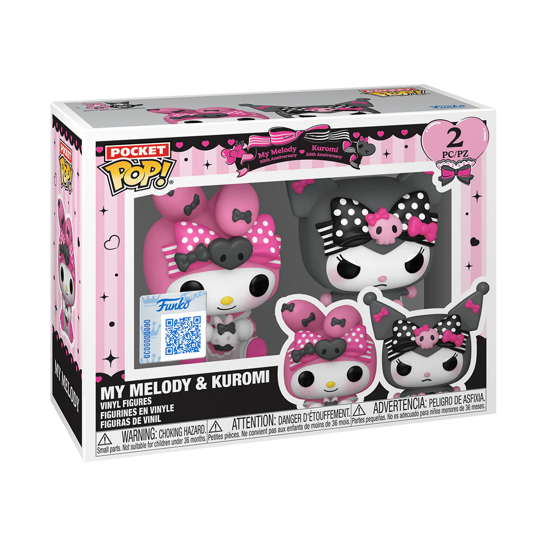 Pocket Pop Kuromi & My Melody - Hello Kitty & Friends (Sanrio) - Funko Pocket POP 2 Pack