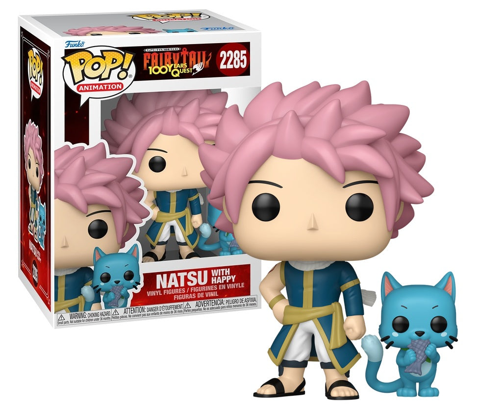 Pop Natsu & Happy (2285) - Fairy Tail 100 Year Quest - Funko POP! Games Animation
