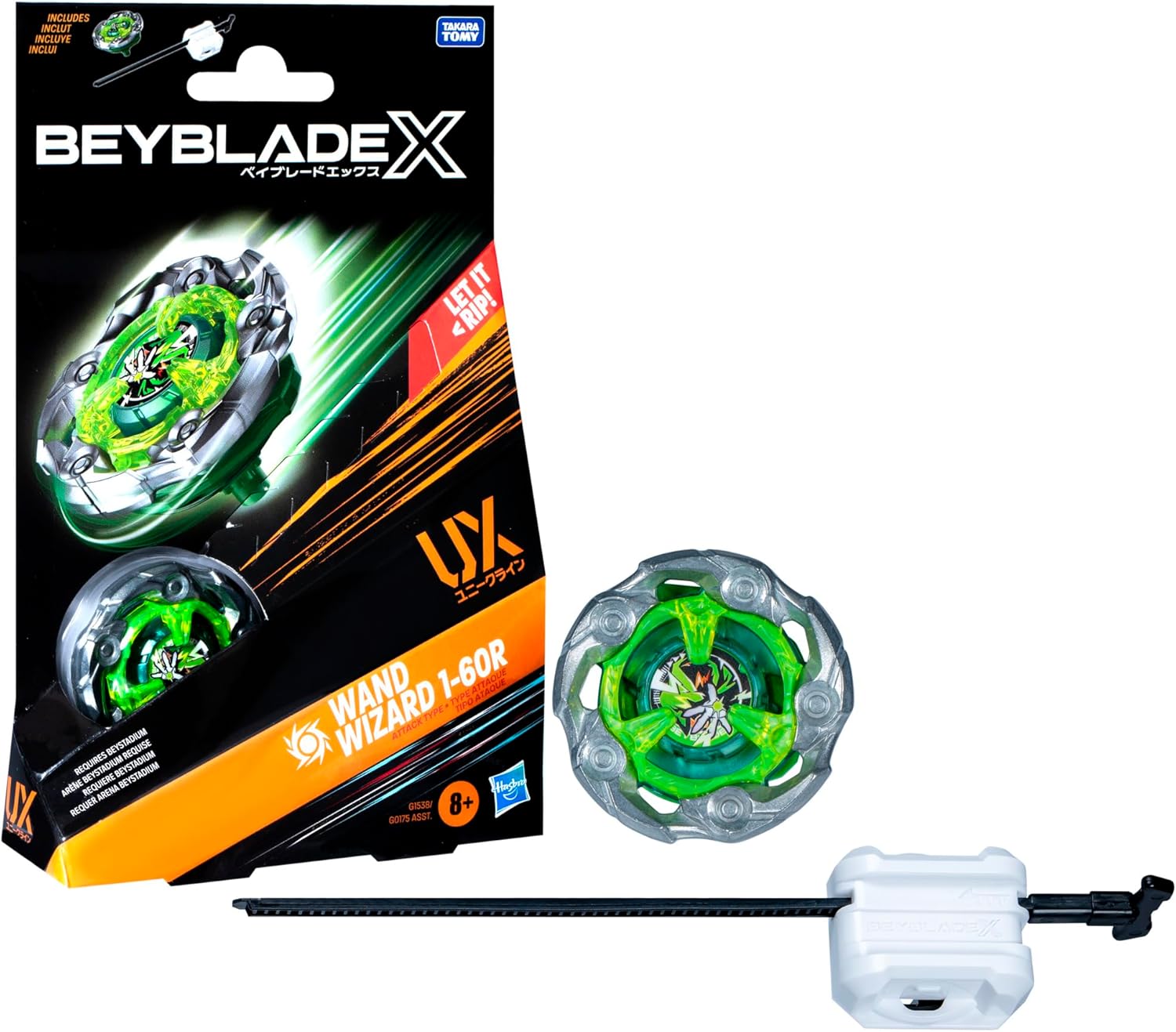 Beyblade Wand Wizard 1-60R UX Starter Pack - Beyblade X