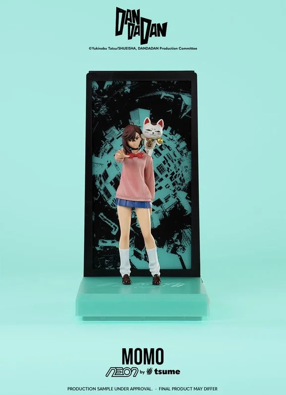 Figurine Momo Ayase & Mémé Turbo - Dandadan - Neon by Tsume