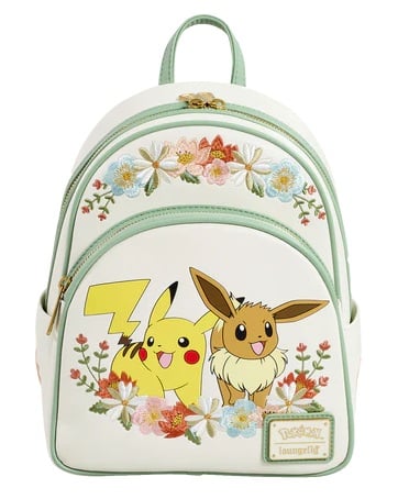 Mini Sac à Dos Loungefly Pikachu et Evoli - Pokémon