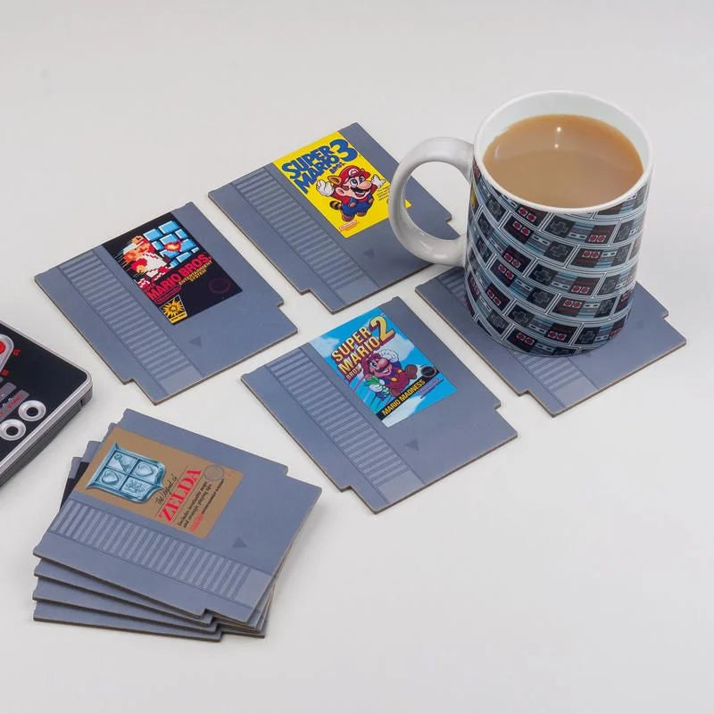 Lot de 8 Sous-Verres NES Cartouche- NES - Nintendo