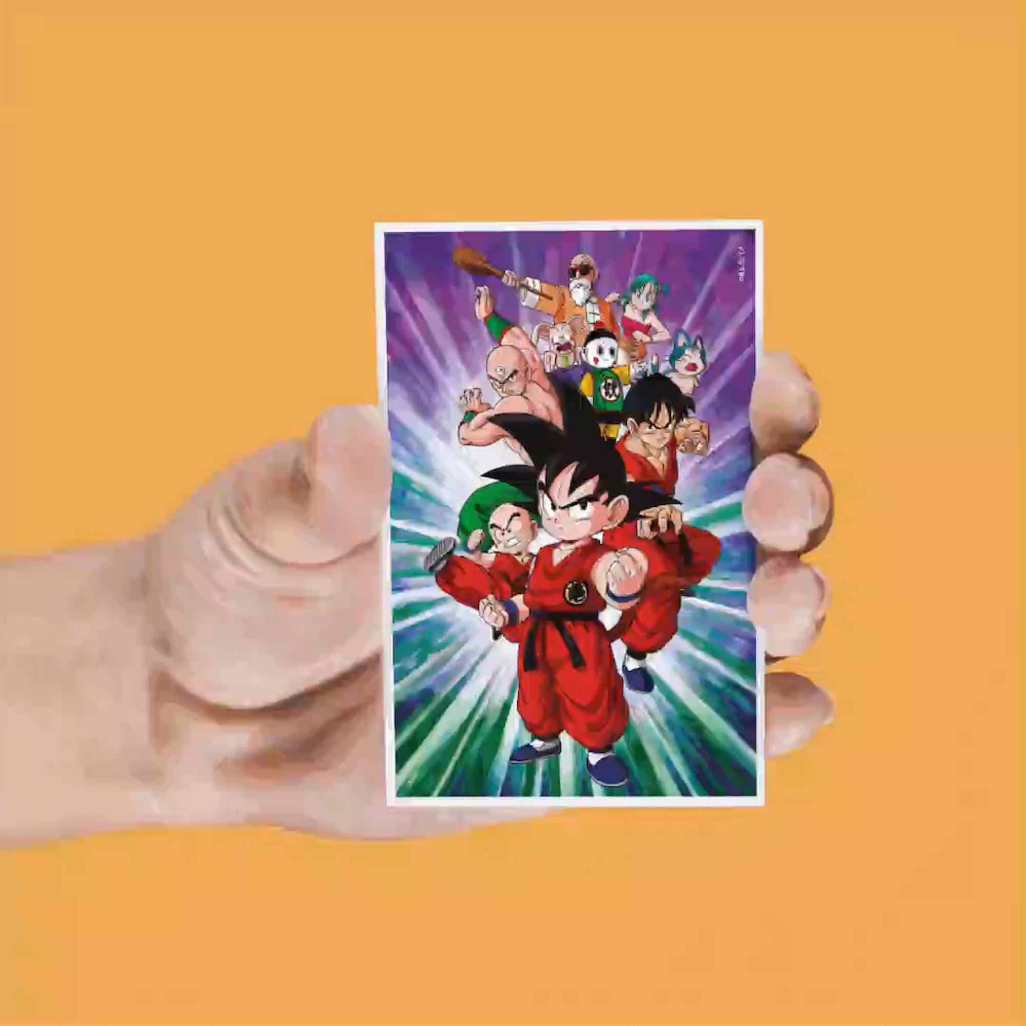 Set de 4 magnet Lenticulaire Personnages - Dragon Ball Z