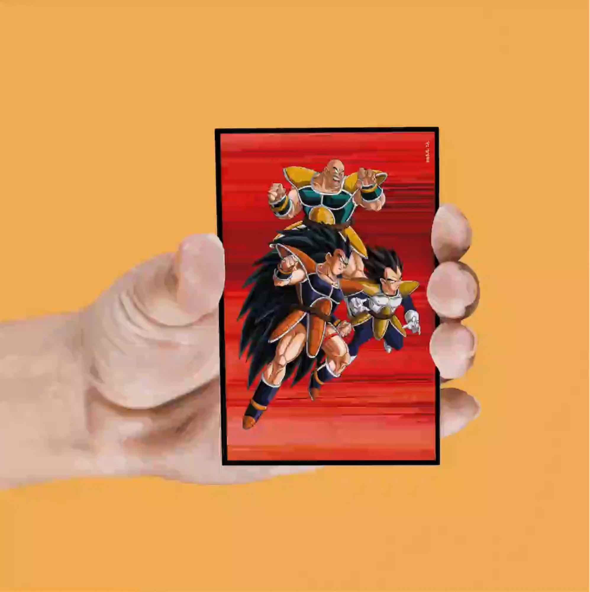 Set de 4 magnet lenticulaire Personnages 2 - Dragon Ball Z