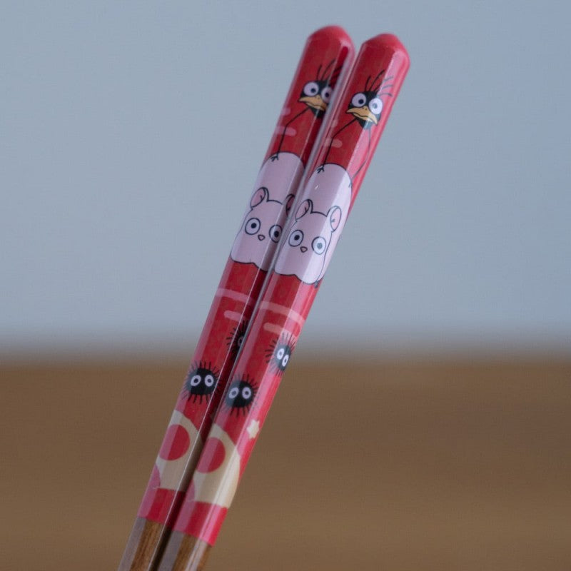 Baguettes Laquées Boh Mouse - Studio Ghibli - Le Voyage de Chihiro