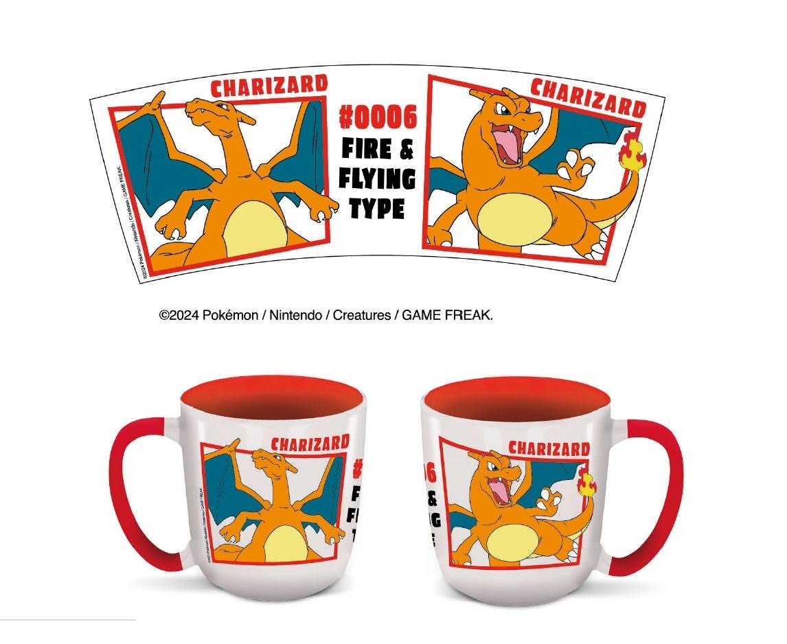 Mug Elite intérieur Coloré Dracaufeu (384ml) - Pokémon