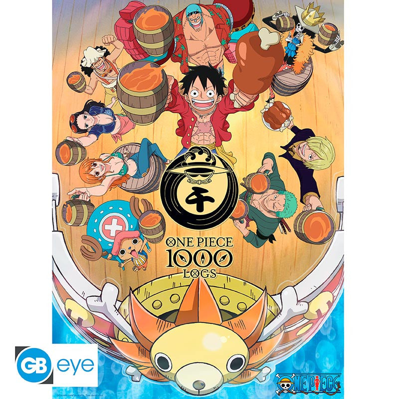 Poster Chibi 52x38 1000 Logs Fête - One Piece
