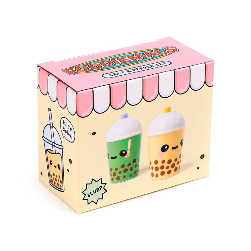 Set salière et poivrière Boba le Bubble Tea - KAWAII