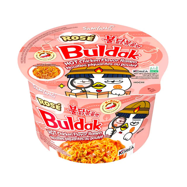 Samyang Ramen Bowl Hot Chicken Rose Sauce Noodle (105gr) - Buldak