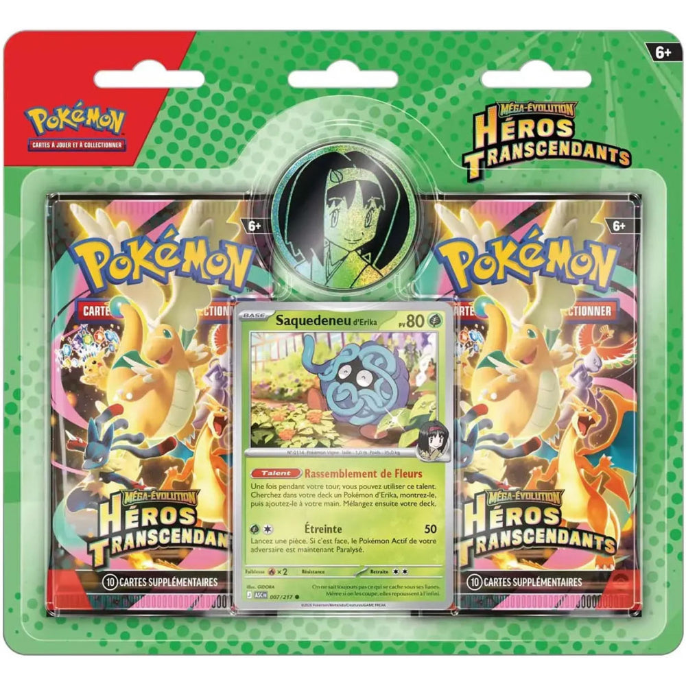 Pack de 2 Boosters ME2.5 Héros Transcendants - Pokémon JCC - Méga-Évolution
