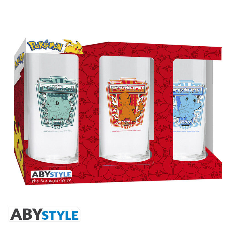 Set de 3 Verres starters - Pokémon