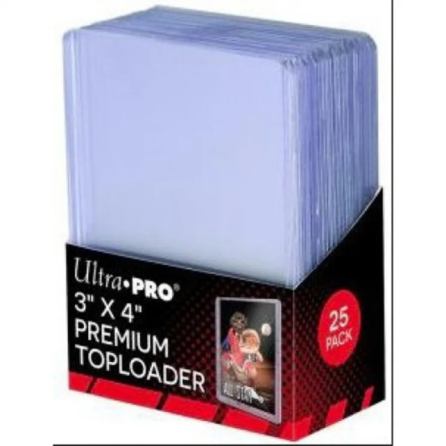 Ultra Pro Toploader transparent Premium pack de 25 (76x102mm)