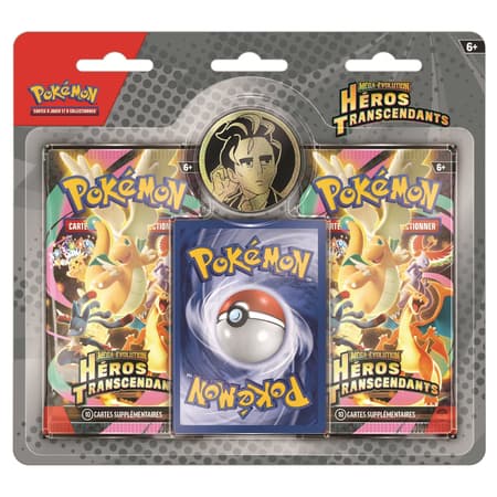 Pack de 2 Boosters ME2.5 Héros Transcendants - Pokémon JCC - Méga-Évolution