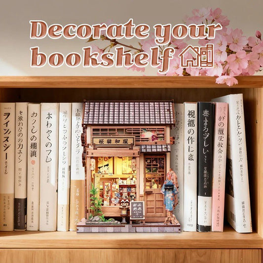 Book Nook Kit DIY Boutique de kimonos Sakura 235Pc + Eclairage LED - Cutebee - Susume