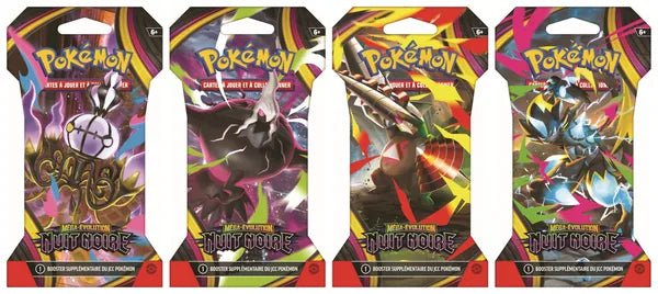 Booster Blister ME05 Nuit Noire FR - Pokémon JCC - Méga Évolution - Pokémon Company - Susume