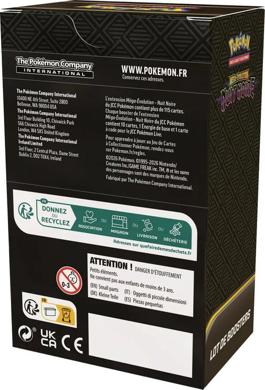 Bundle ME05 Nuit Noire FR (6 boosters) - Pokémon JCC - Méga Évolution - Pokémon Company - Susume