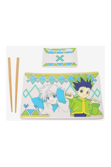 Plaque à Sushi et Baguettes ensemble céramique Gon & Killua - Hunter x Hunter