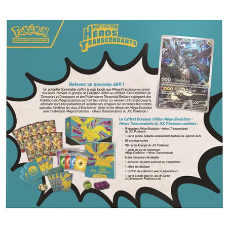 Coffret Dresseur d'Élite (ETB) ME02.5 Héros Transcendants (FR) - Pokémon JCC - Méga-Évolution