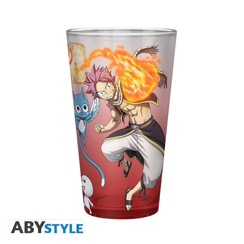 Verre XXL Natsu, Lucy, Happy & Plue - Fairy Tail