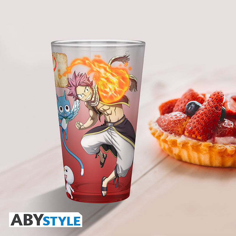 Verre XXL Natsu, Lucy, Happy & Plue - Fairy Tail
