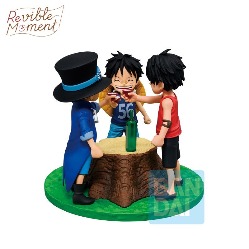 Figurine Ace & Sabo & Luffy - One Piece - Ichibansho Dramatic Memories - Bandai Spirits - Susume