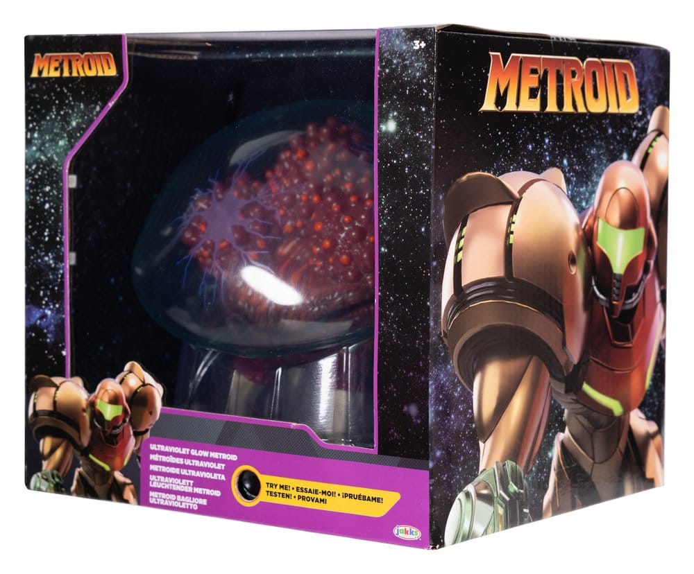 Figurine lumineuse Metroid Ultraviolet Glow - Metroid Prime - World of Nintendo - Jakkspacific - Susume